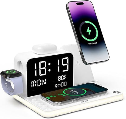 Acer 7 in 1 Wireless Charging Station with LED Night Light