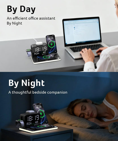 Acer 7 in 1 Wireless Charging Station with LED Night Light