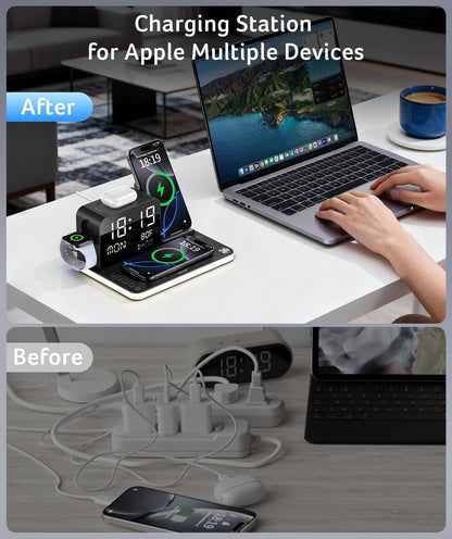 Acer 7 in 1 Wireless Charging Station with LED Night Light