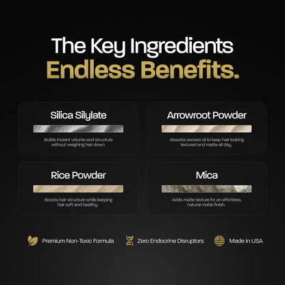 BASED Hair Texture Powder | Instant Volume & Texture | Lightweight, Matte Finish | Simple